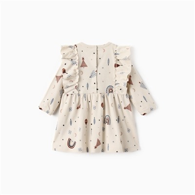 Платье детское «Крошка Я. Новогодние игрушки», рост 62-68 см