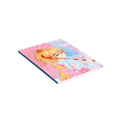 Дневник школьный для 1-11 классов, «Аниме. Девочка (розовые тона)», интегральная (гибкая) обложка, матовая ламинация, выборочный лак, 40 листов