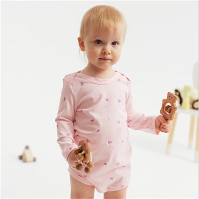 Боди детское MINAKU, рост 62-68 см, розовое