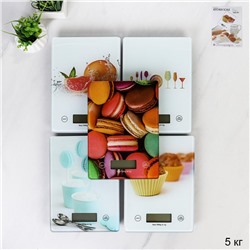 Весы кухонные электронные 7 кг / ZD-412 /уп 40/ без батареек