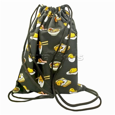 Мешок для обуви "Gudetama" 1 отделение, 370х470мм, петля для подвеса, полиэстер, 210 ден