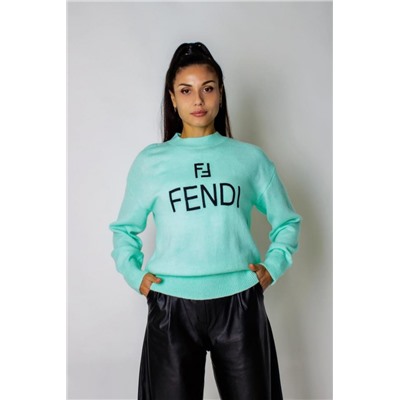 Теплый джемпер F женский арт.1835 (Бирюзовый)