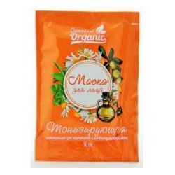 Маска для лица Тонизирующая освежающая для нормальной и комбинированной кожи 30мл crimea organic