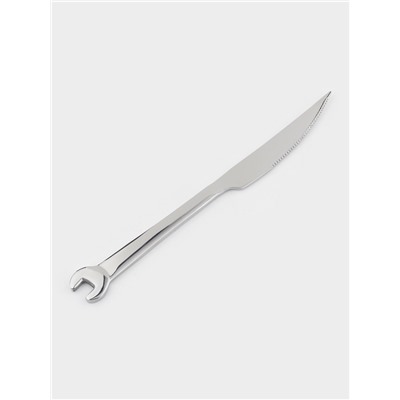 Нож столовый Magistro Workshop, длина 22.5 см, нержавеющая сталь, серебристый