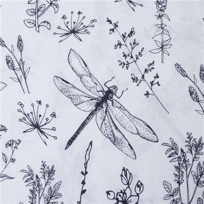 Постельное бельё 2-спальное «Этель. Стрекозы», бязь