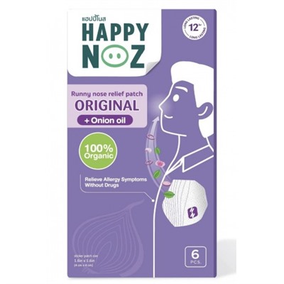 Пластырь от заложенности носа Happy Noz для взрослых