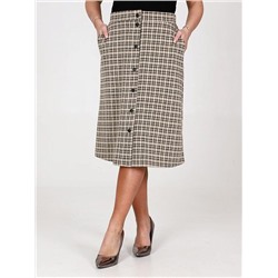 Юбка "Магда" (Клетка бежевая)