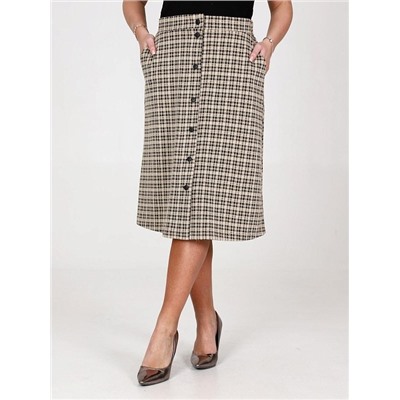 Юбка "Магда" (Клетка бежевая)