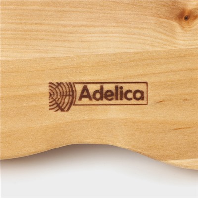 Менажница деревянная Adelica, 3 секции, с ручкой, 22×1,8 см, массив берёзы