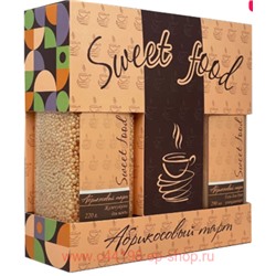 Festiva Подарочный набор Sweet Food Абрикосовый тарт Жемчужина для ванны 220г+ Гель для душа 250 мл
