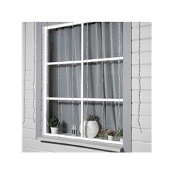 Гирлянда «Водопад» 2×1.5 м, IP44, прозрачная нить, 400 LED, свечение синее, 8 режимов, 220 В