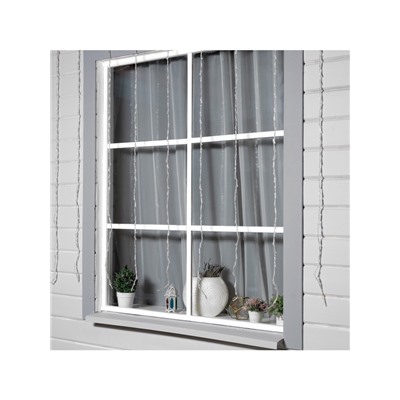 Гирлянда «Водопад» 2×1.5 м, IP44, прозрачная нить, 400 LED, свечение синее, 8 режимов, 220 В