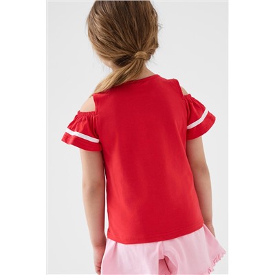 Джемпер трикотажный для девочек (футболка) PLAYTODAY, 1243859