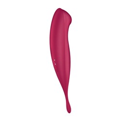 Малиновый вибромассажер Twirling Pro+