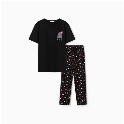 Пижама мужская KAFTAN ho ho ho, размер 56