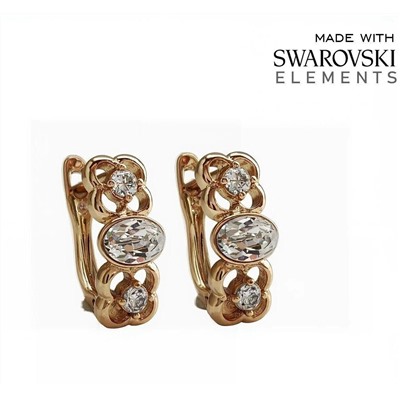 Серьги с кристаллами Swarovski