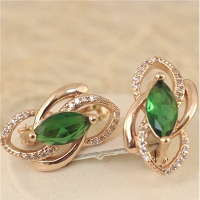 Серьги позолота H01-7481