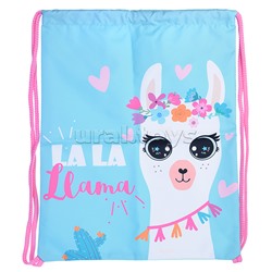 Мешок для обуви "Лама-дочь" 1 отделение, 330х420мм, петля для подвеса, полиэстер, 210 ден