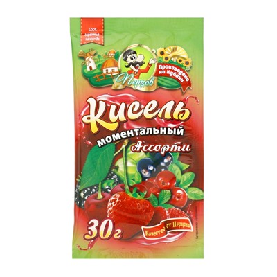 Кисель моментальный, АССОРТИ, б/п, 30 г