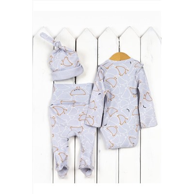 Комплект (Боди+Ползунки+Шапочка) BABY BOOM, 1029634