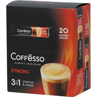 COFFESSO. 3 в 1. Strong карт.упаковка, 20 пак.