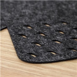 Салфетки - вкладыши для посуды Доляна «Грэй», 2 шт., 38×38 см