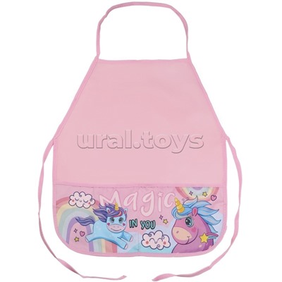 Фартук с 2 карманами "Волшебные единороги - 3" 390х490 мм