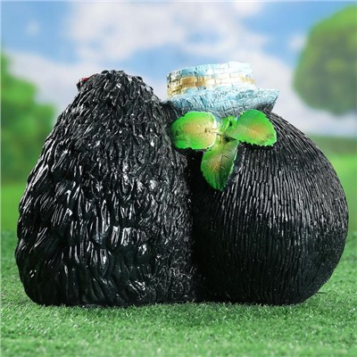 Садовая фигура из гипса «Ёжики признание в любви», 29×22 см
