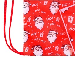 Мешок новогодний под сладости, Ho-Ho,(мягкий полиэстер плотностью 210D) 29×34 см