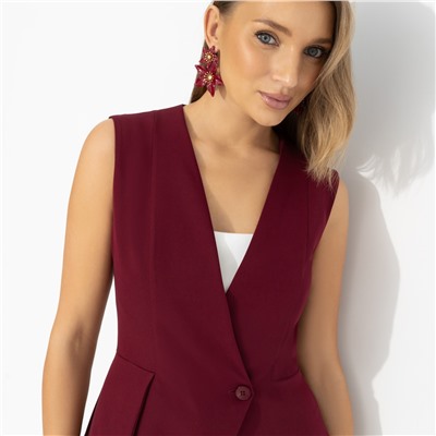 Жилет для уверенности на каждый день, Стильный лидер (бордовый)