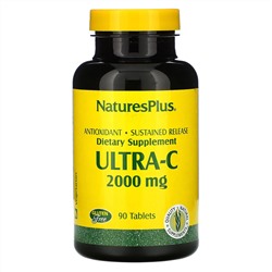 Nature's Plus, Ultra-C, 2000 мг, 90 таблеток