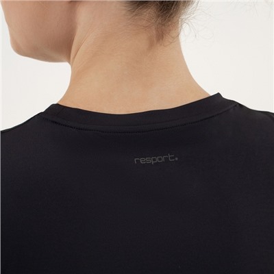 Футболка женская Resport, бифлекс, размер 48 (L), чёрная