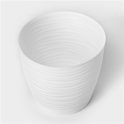 Горшок для цветов с поддоном «Дюна», 3 л, пластиковый, белый