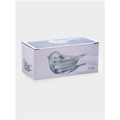 Ёмкость для варенья и мёда Доляна «Синичка», 80 мл, 12×7×5.5 см, стекло, прозрачная