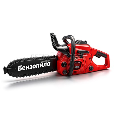 Детская бензопила, звуковые эффекты, работает от батареек, в коробке