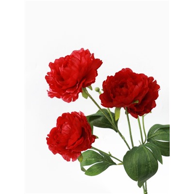 Цветы искусственные «Пион галант колор», 74×10 см, красные