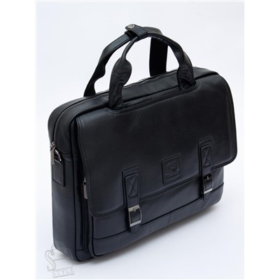 Портфель мужской кожаный 816XXL black Fuzhiniao в Новосибирске