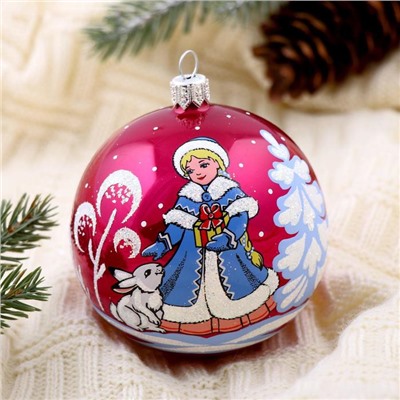 Ёлочный шар «Любава», новогодний, d=8.5 см, МИКС