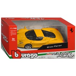 Машинка die-cast Ferrari Race&Play, желтая, 1:43,