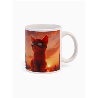Кружка керамическая в коробке «Человек паук кот», 320 мл