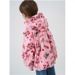 Куртка текстильная с полиуретановым покрытием для девочек (ветровка)