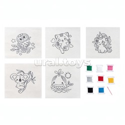 Набор для творчества. Вышивка на холсте "Первые стежки"