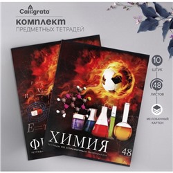 Набор предметных тетрадей 48 листов Calligrata «Футбол», 10 предметов
