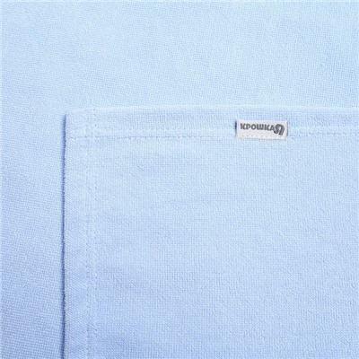 Полотенце-уголок махровый «Крошка Я» 85×85 см, цвет нежно-голубой, 100% хлопок, 320 г/м²