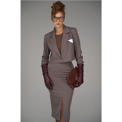 Пиджак Сиара (полоска/мокко)