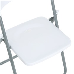 Стул складной 75×45×43 см, металл, пластик, белый