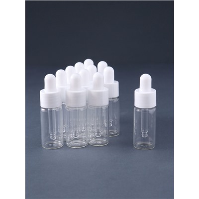 Флакон с пипеткой стекло, пластик, набор 12 шт., 7.5×2.2×2.2 см