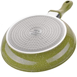 26906 Сковорода 28см мрам/крошка с крышкой MB (х6)