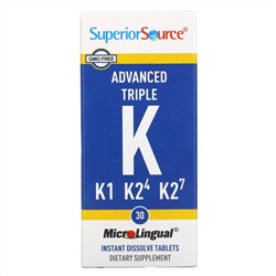 Superior Source, Advanced Triple K, 30 MicroLingual Instant Dissolve Tablets