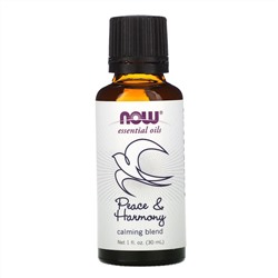 Now Foods, Эфирные масла, Мир и гармония, 1 жидкая унция (30 мл)